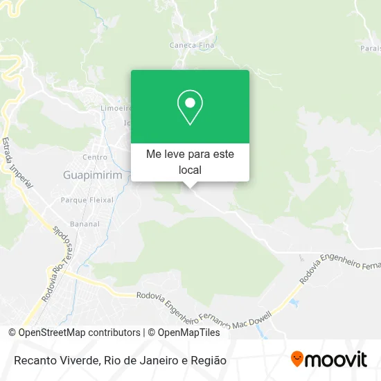 Recanto Viverde mapa