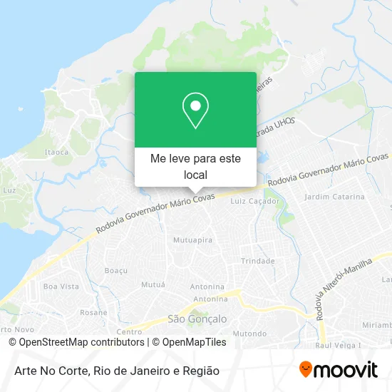 Arte No Corte mapa