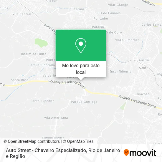 Auto Street - Chaveiro Especializado mapa