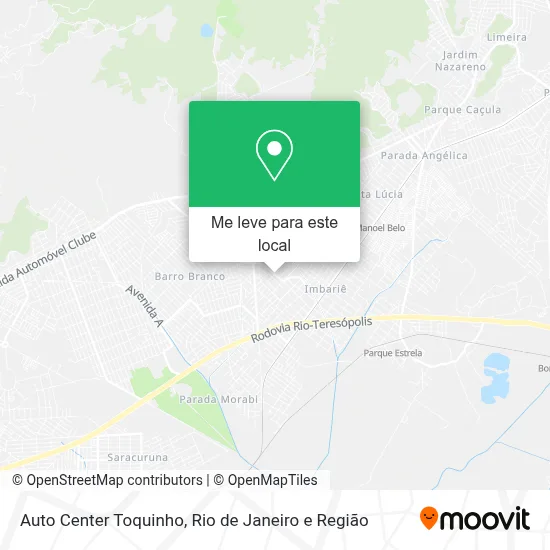 Auto Center Toquinho mapa