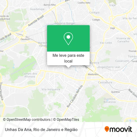 Unhas Da Ana mapa