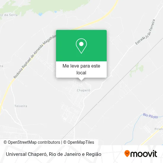 Universal Chaperó mapa
