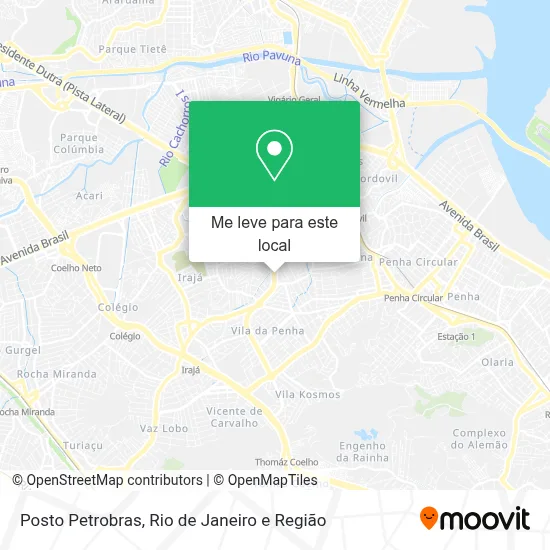 Posto Petrobras mapa