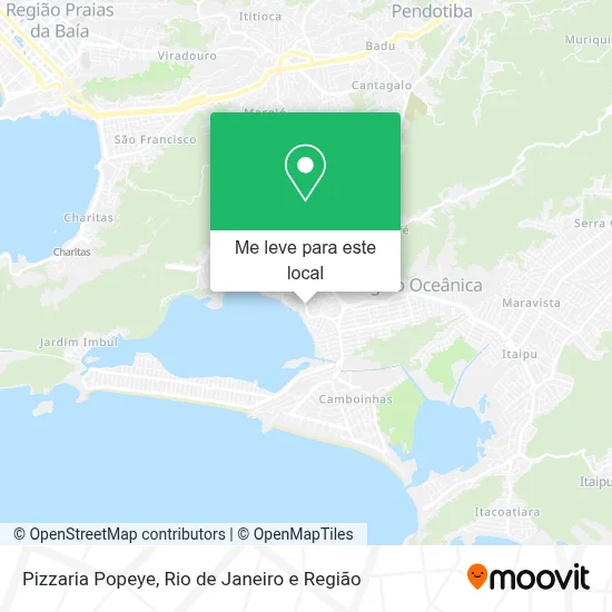 Pizzaria Popeye mapa