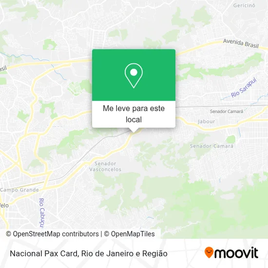 Nacional Pax Card mapa