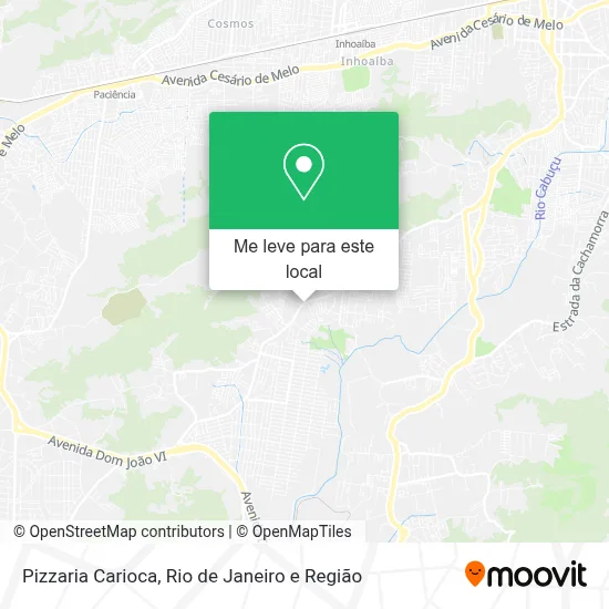 Pizzaria Carioca mapa