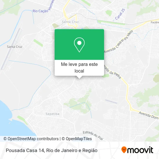 Pousada Casa 14 mapa