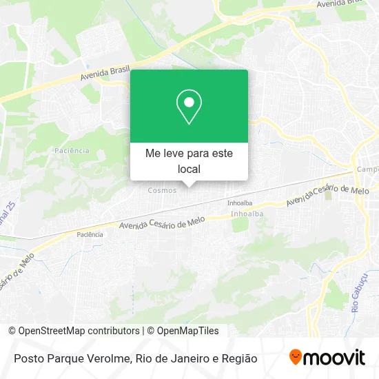 Posto Parque Verolme mapa