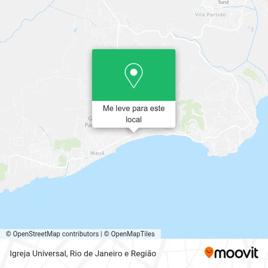 Igreja Universal mapa