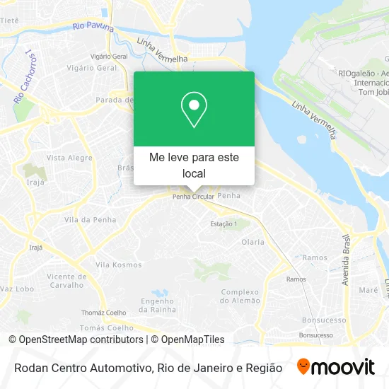 Rodan Centro Automotivo mapa