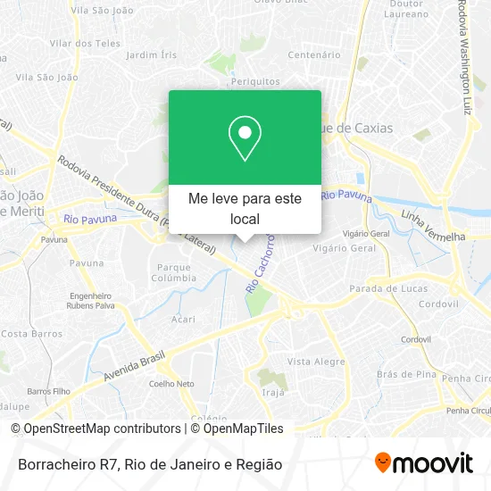 Borracheiro R7 mapa