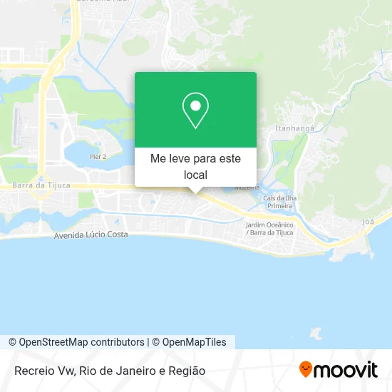 Recreio Vw mapa
