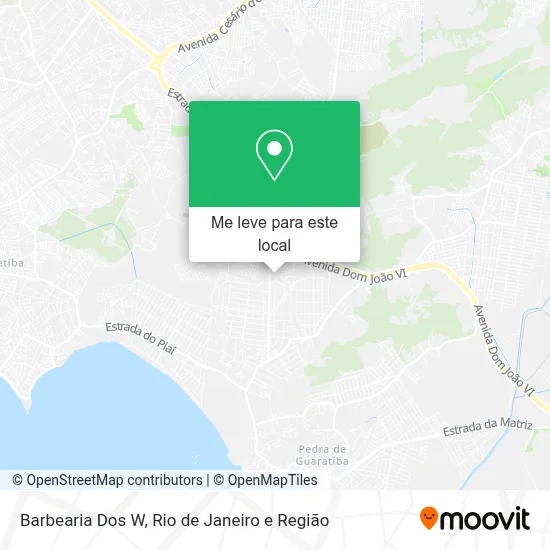Barbearia Dos W mapa