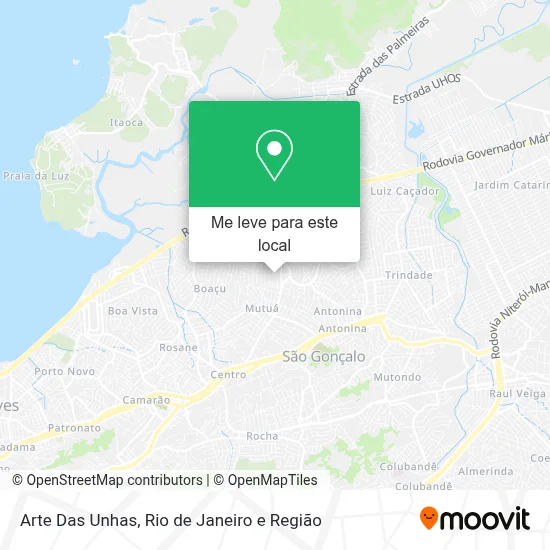 Arte Das Unhas mapa