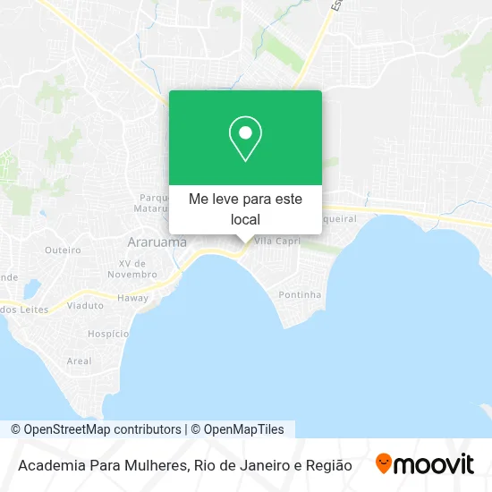Academia Para Mulheres mapa