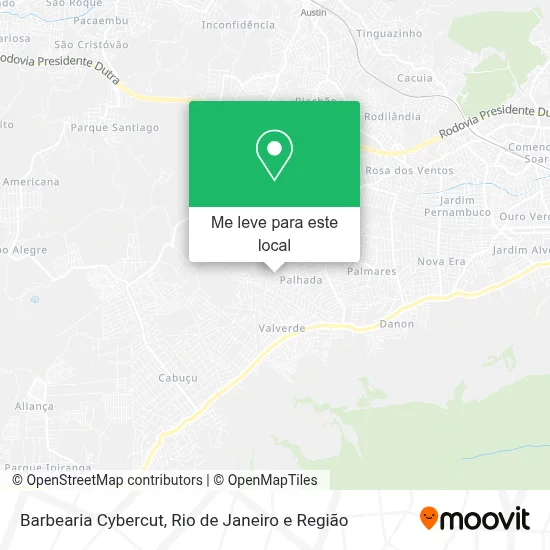 Barbearia Cybercut mapa