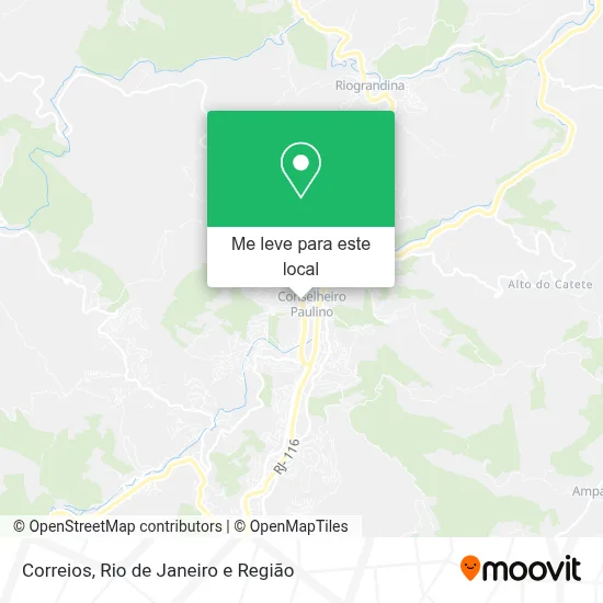 Correios mapa