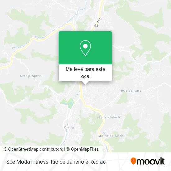 Sbe Moda Fitness mapa