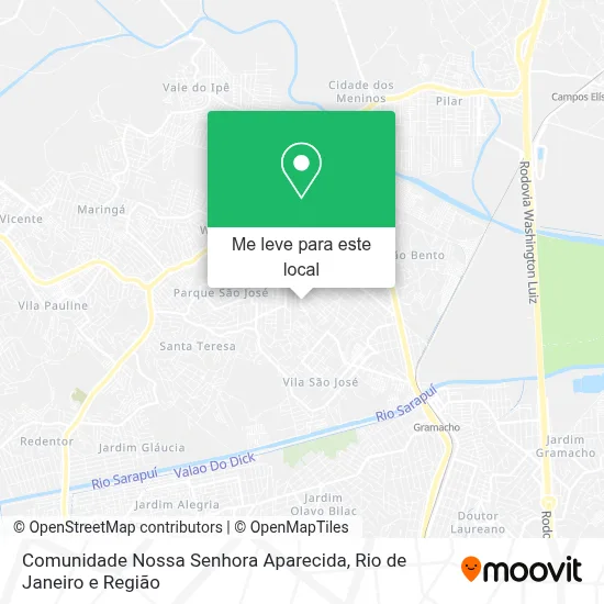 Comunidade Nossa Senhora Aparecida mapa