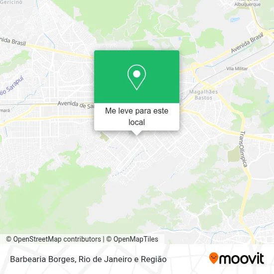 Barbearia Borges mapa