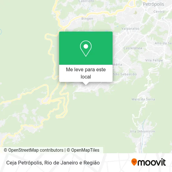 Ceja Petrópolis mapa