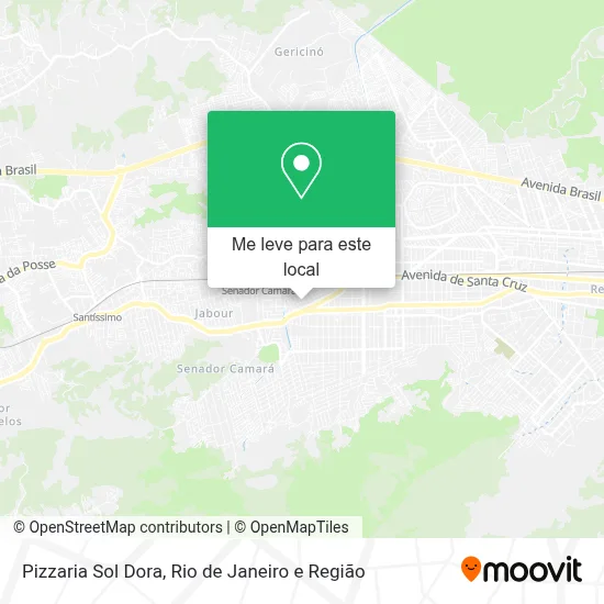 Pizzaria Sol Dora mapa