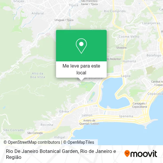 Rio De Janeiro Botanical Garden mapa