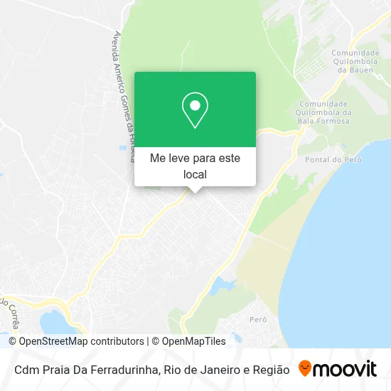 Cdm Praia Da Ferradurinha mapa
