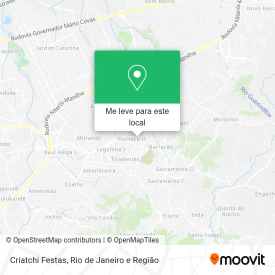 Criatchi Festas mapa
