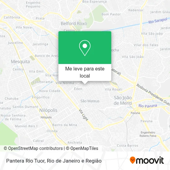Pantera Rio Tuor mapa