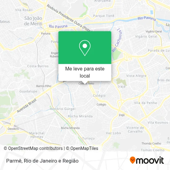 Parmê mapa