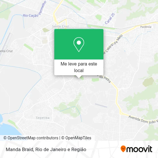 Manda Braid mapa