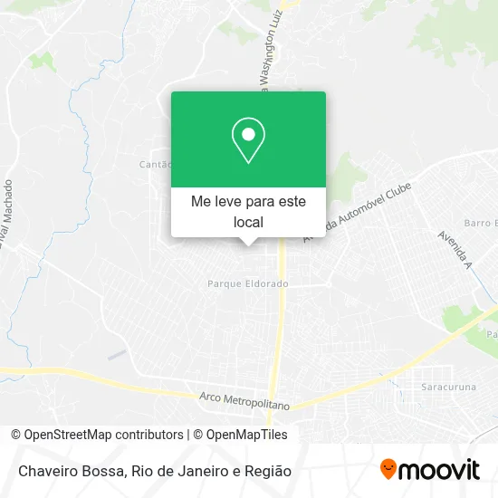 Chaveiro Bossa mapa