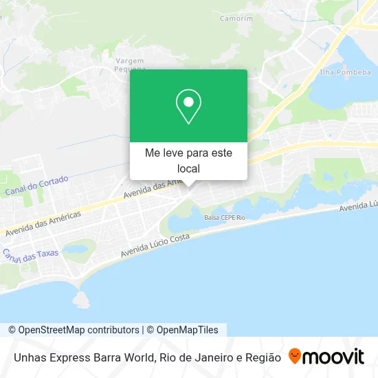 Unhas Express Barra World mapa