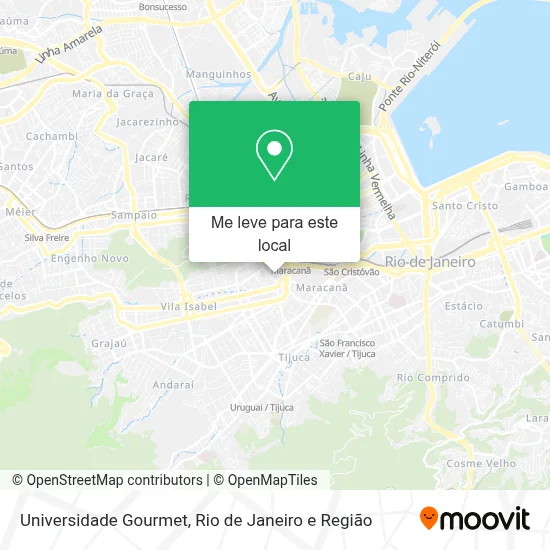 Universidade Gourmet mapa