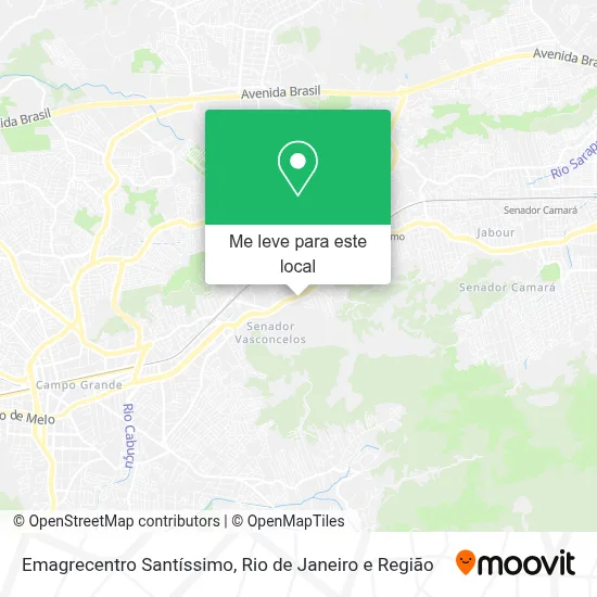 Emagrecentro Santíssimo mapa