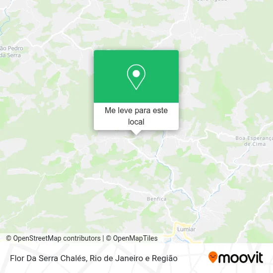 Flor Da Serra Chalés mapa