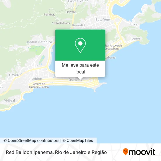 Red Balloon Ipanema mapa