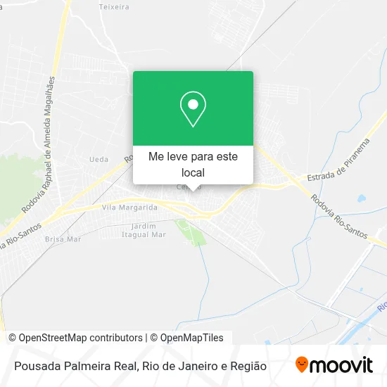Pousada Palmeira Real mapa