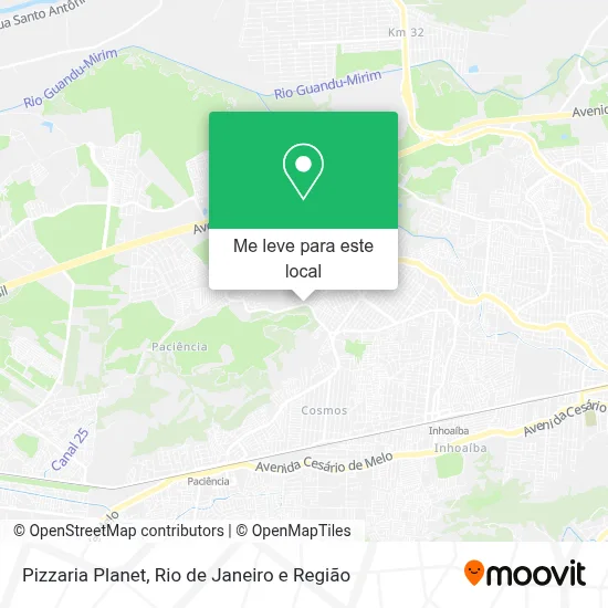 Pizzaria Planet mapa