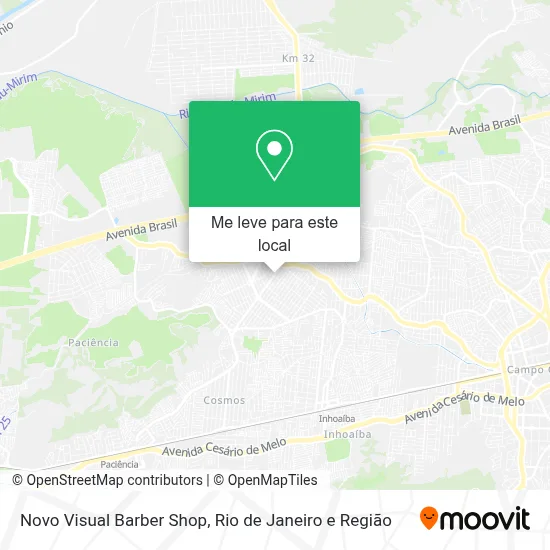 Novo Visual Barber Shop mapa