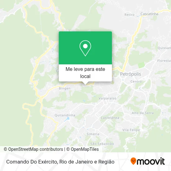 Comando Do Exército mapa
