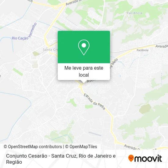 Conjunto Cesarão - Santa Cruz mapa