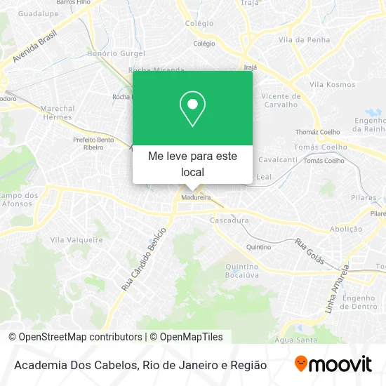 Academia Dos Cabelos mapa