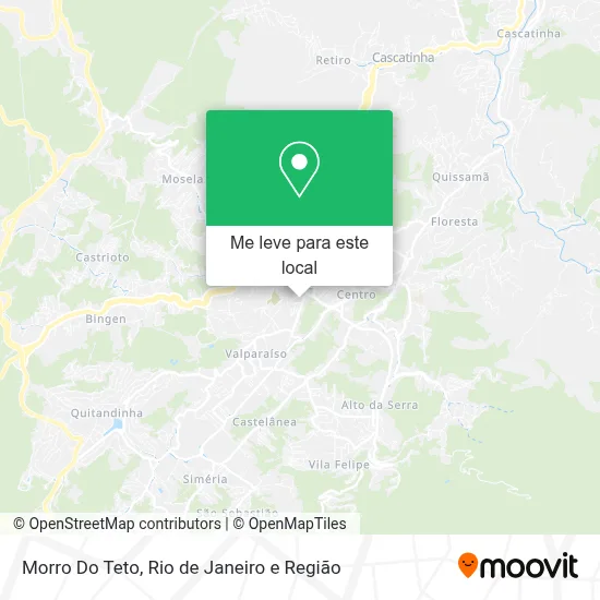 Morro Do Teto mapa