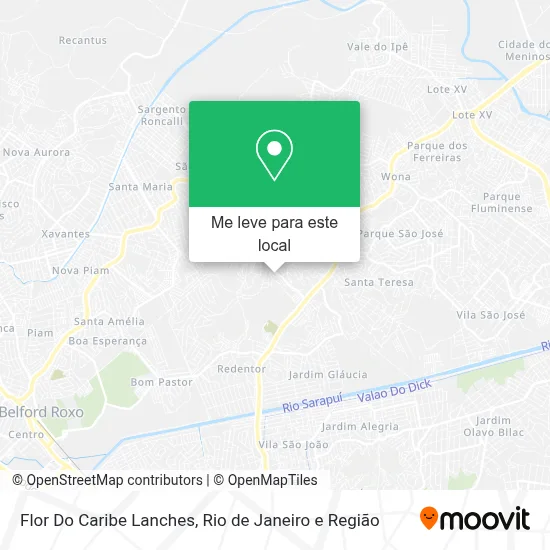 Flor Do Caribe Lanches mapa