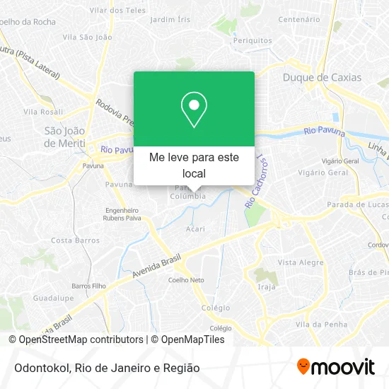 Odontokol mapa