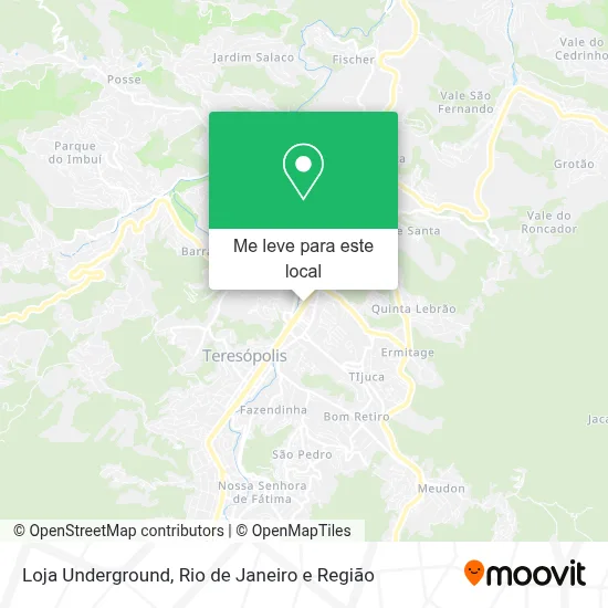 Loja Underground mapa
