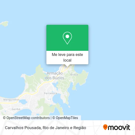 Carvalhos Pousada mapa