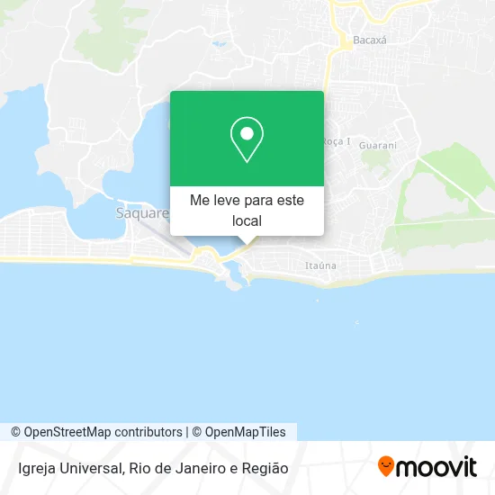 Igreja Universal mapa